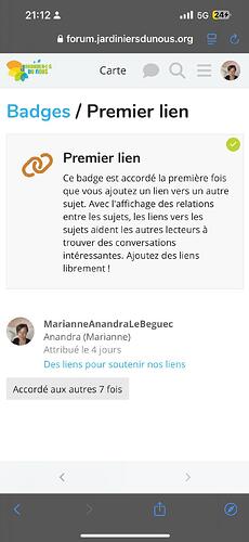 premier lien badge